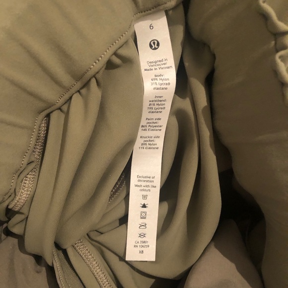 Lululemon Stretch High-Rise 7/8 Pants Bronze Green - Picture 3 of 3